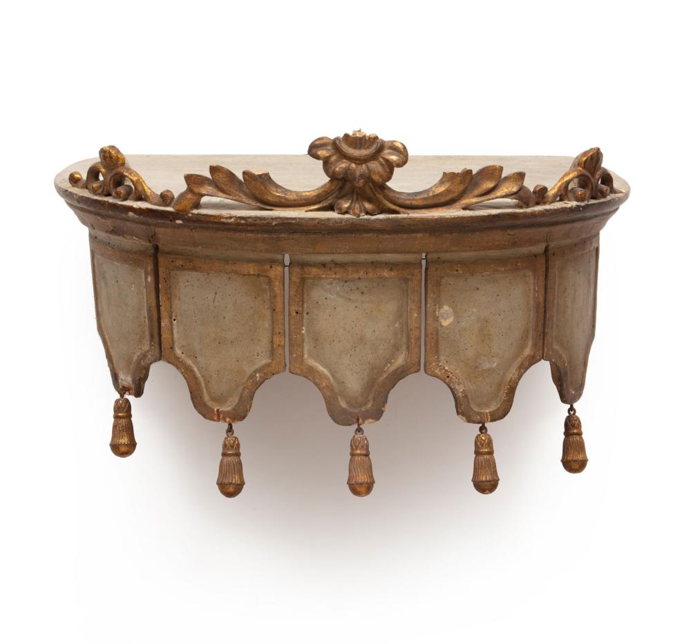 ANTIQUE POLYCHROME BALDACHINAntique