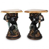 ANTIQUE POLYCHROME BLACKAMOOR