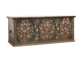 ANTIQUE POLYCHROME PAINTED PIN