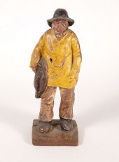 ANTIQUE POLYCHROMED CAST IRON