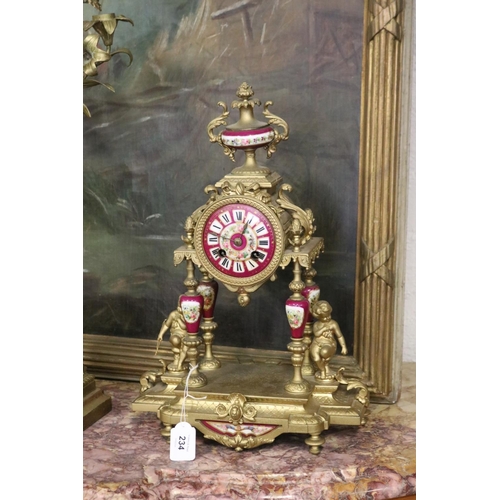 Antique porcelain mounted gilt