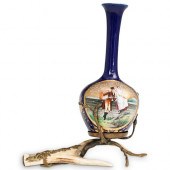 ANTIQUE PORCELAIN VASE W/ ANTL