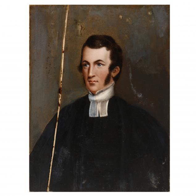 ANTIQUE PORTRAIT MINIATURE OF A