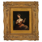 ANTIQUE PORTRAIT OF FEMALE LUT