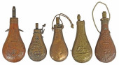 ANTIQUE POWDER FLASKS, COLT WA