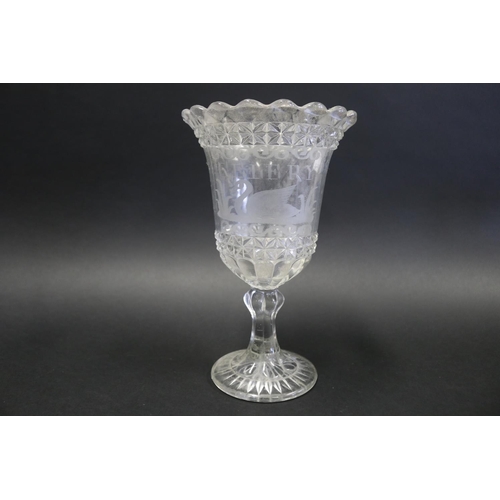 Antique pressed glass celery