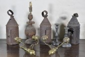 ANTIQUE PRIMITIVE LIGHTING LOT
