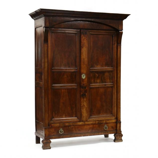 ANTIQUE PROVINCIAL FIGURED WALNUT