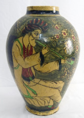 ANTIQUE QAJAR 'OPIUM' POTTERY