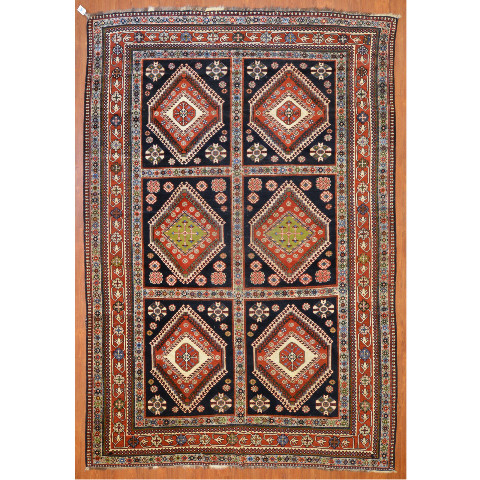 ANTIQUE QASHQAI RUG, PERSIA, 7.3