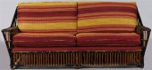 ANTIQUE RATTAN ARMCHAIR AND SO