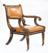 ANTIQUE REGENCY-STYLE CARVED,