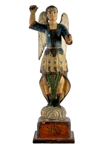 ANTIQUE RELIGIOUS HAND CARVED