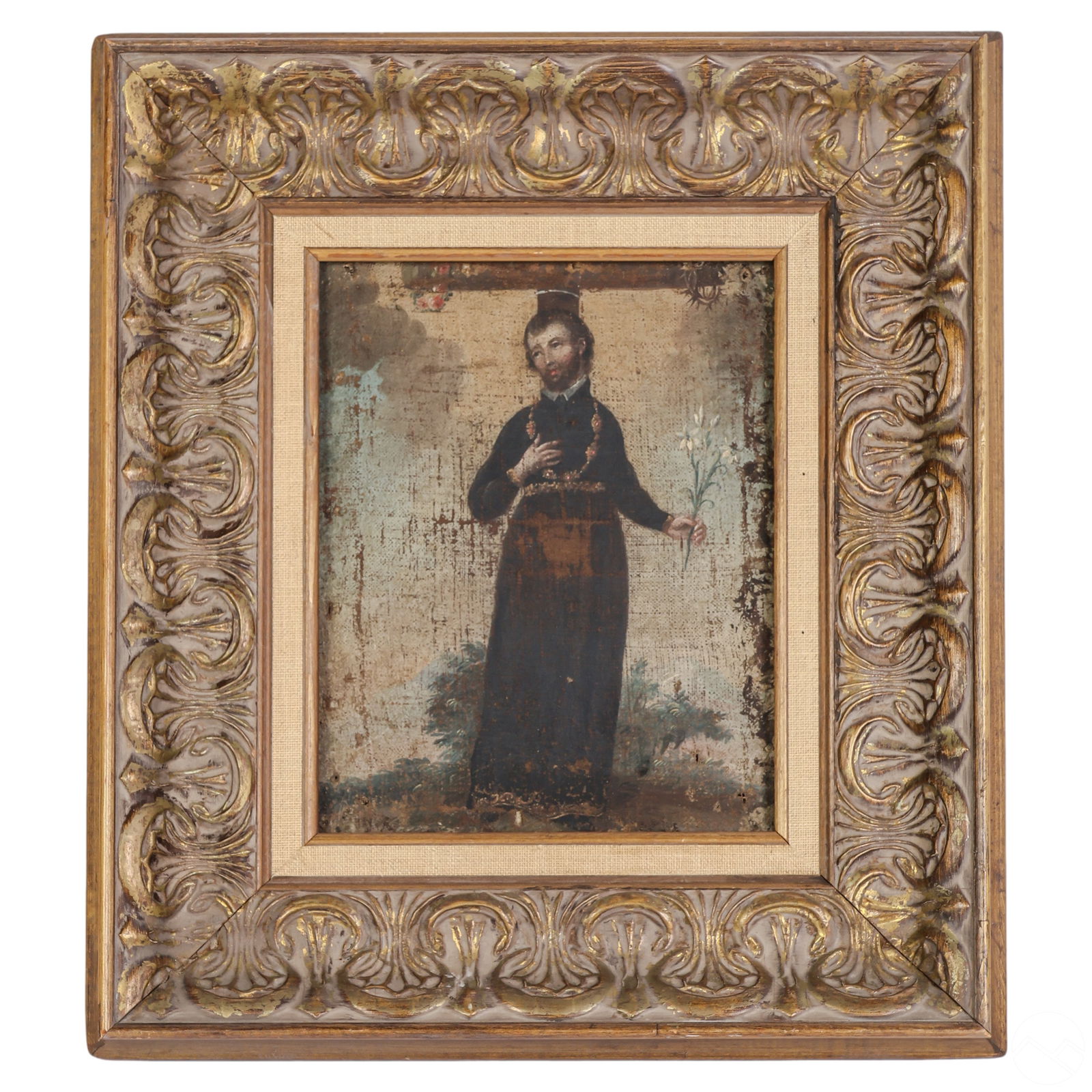 ANTIQUE RELIGIOUS ICON SAINT JOSEPH