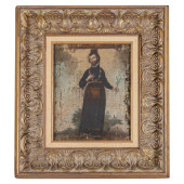 ANTIQUE RELIGIOUS ICON SAINT J