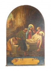 ANTIQUE RELIGIOUS PAINTING OF