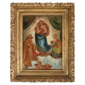 ANTIQUE RELIGIOUS PAINTING ON