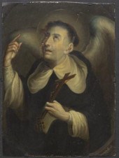 ANTIQUE RELIGIOUS RETABLO PAIN
