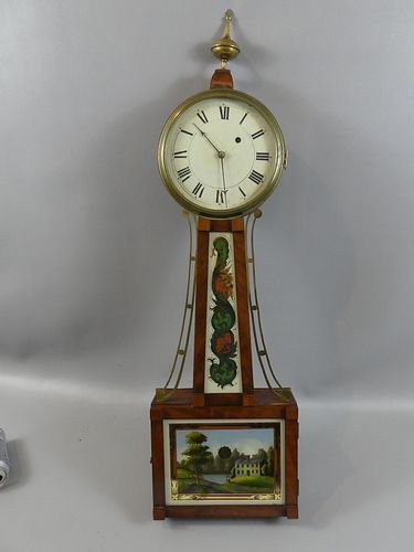 ANTIQUE REVERSE PAINTED BANJO