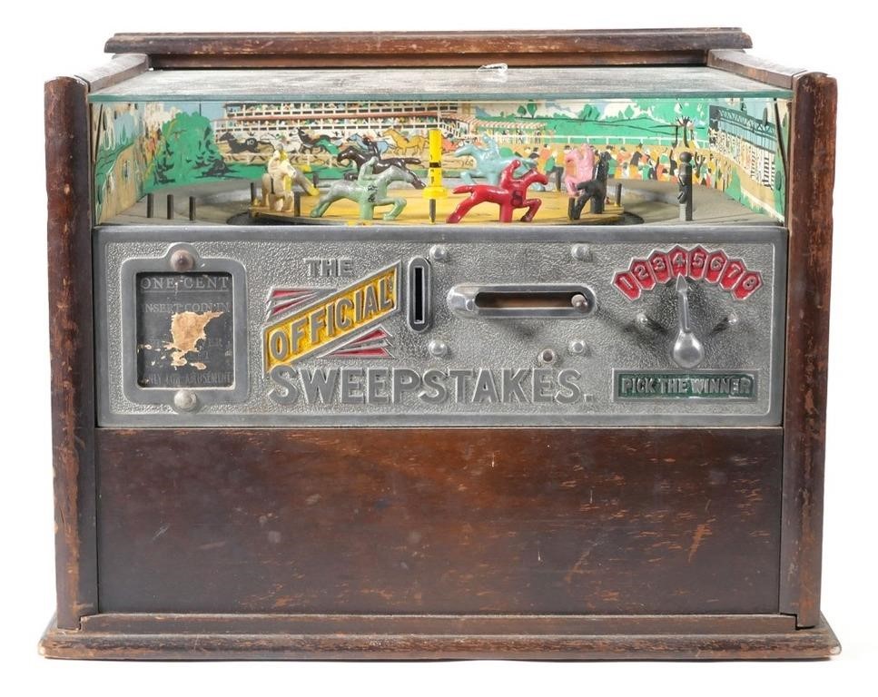 ANTIQUE ROCK OLA SWEEPSTAKES COIN