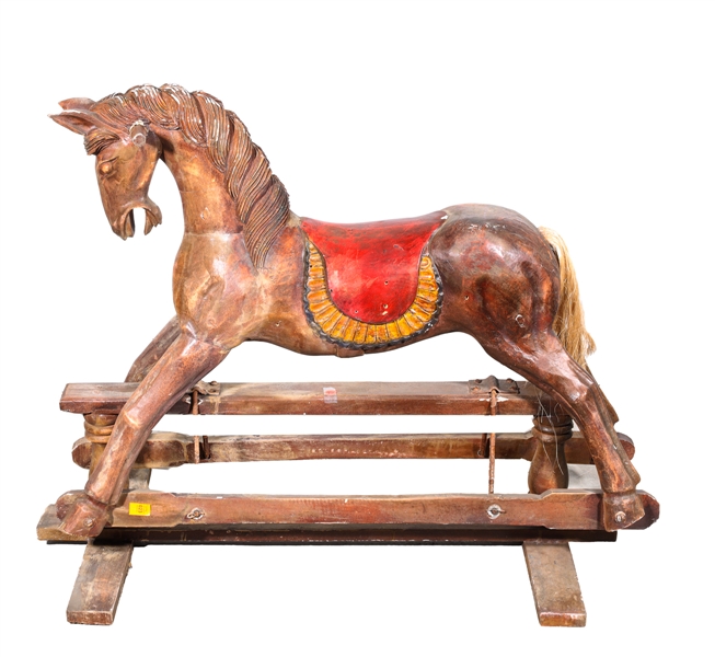 Antique rocking horse; as-is