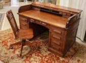 ANTIQUE ROLL-TOP DESKANTIQUE R