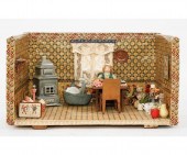 Antique room box with original