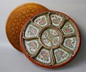 ANTIQUE ROSE MEDALLION CONDIME