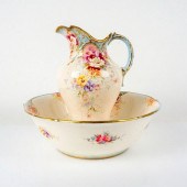 ANTIQUE ROYAL BONN GILT WATER
