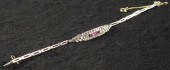 Antique Ruby and Diamond Brace