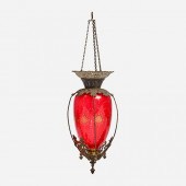 ANTIQUE RUBY GLASS APOTHECARY