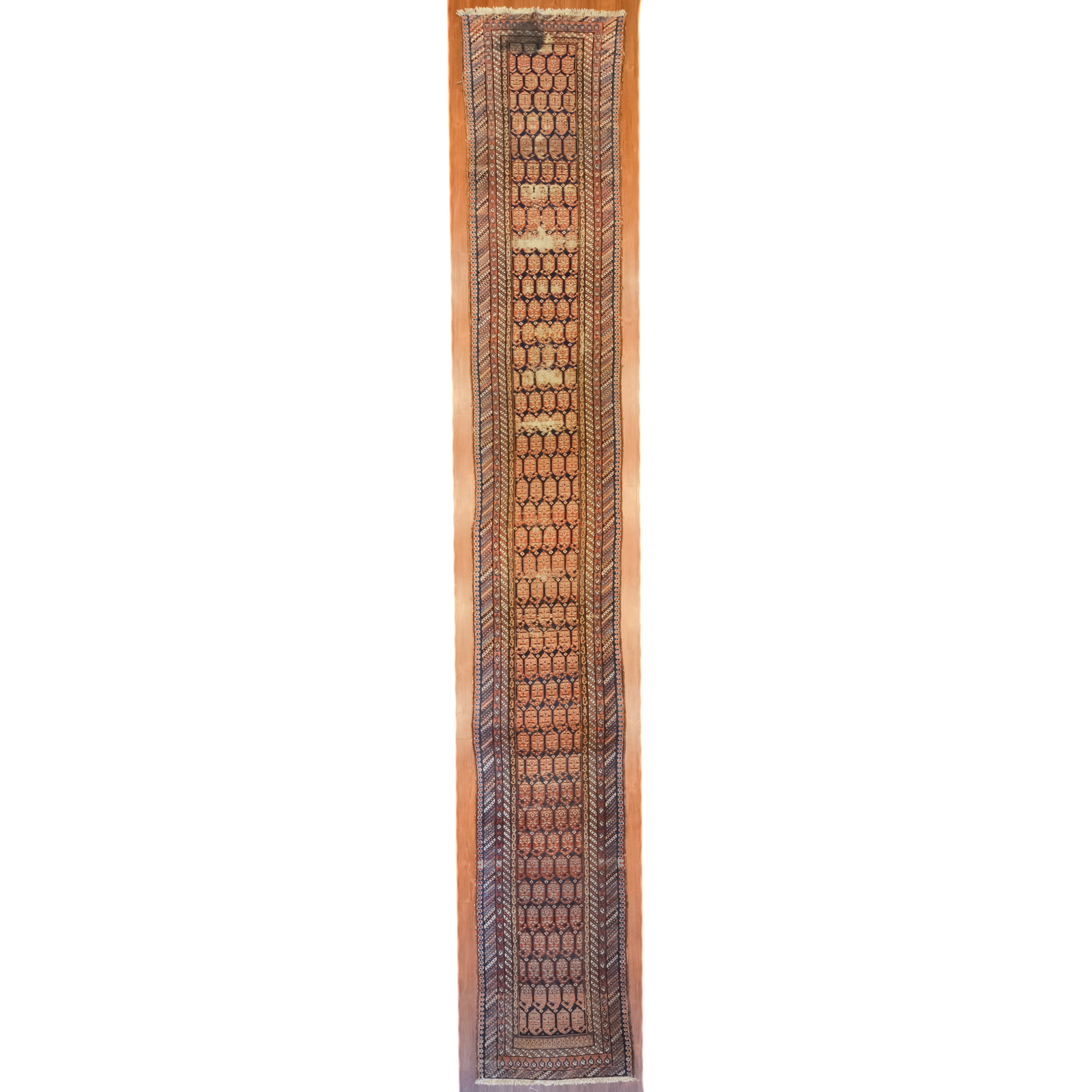 ANTIQUE RUNNER, PERSIA, 2.9 X