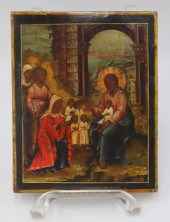 ANTIQUE RUSSIAN "BLESSING OF T