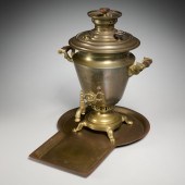 ANTIQUE RUSSIAN BRASS SAMOVAR