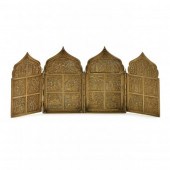 ANTIQUE RUSSIAN FOLDING BRASS
