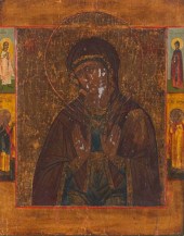 ANTIQUE RUSSIAN ICON OF OUR LA