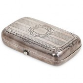 ANTIQUE RUSSIAN SILVER CIGARET