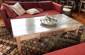 ANTIQUE RUSTIC PINE COFFEE TAB
