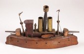 ANTIQUE SAILOR MADE FOLK ART M