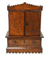 ANTIQUE SALESMAN SAMPLE BURLED
