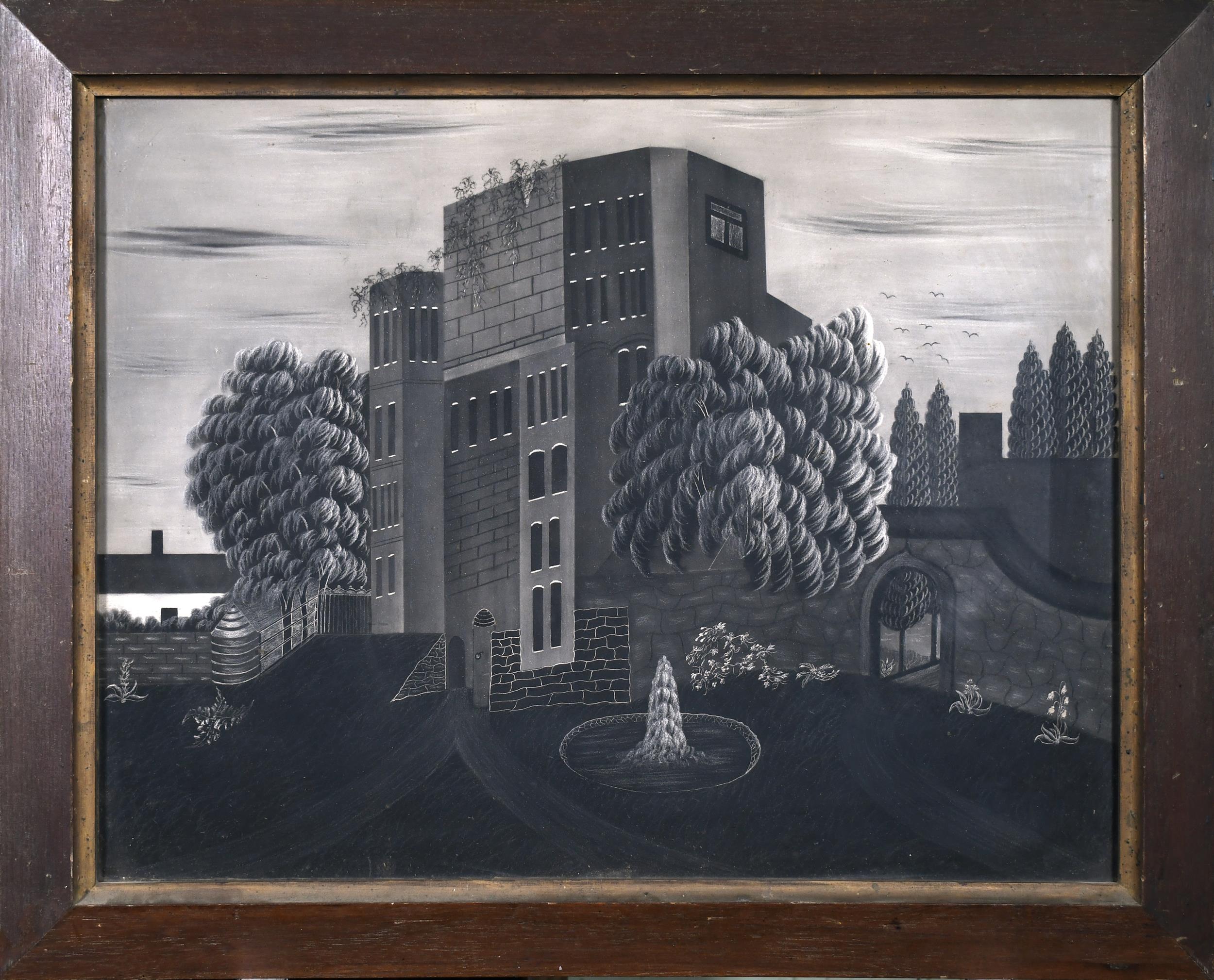 ANTIQUE SANDPAPER DRAWING,