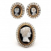 ANTIQUE SARDONYX CAMEO AND SPL