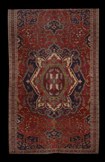 Antique Sarouk Feraghan Carpet,  4'