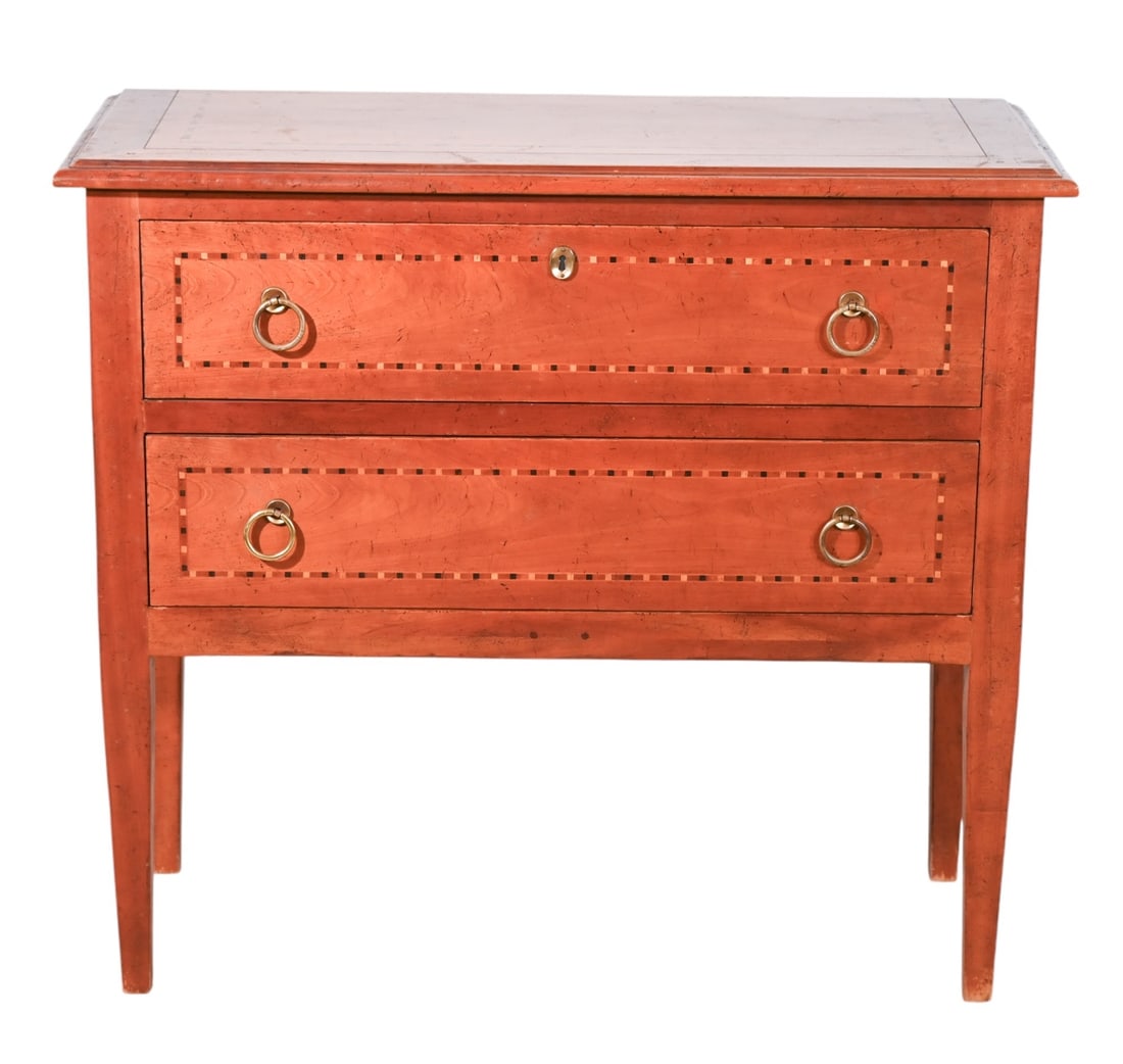 ANTIQUE SATIN WOOD INLAY DRESSER BY
