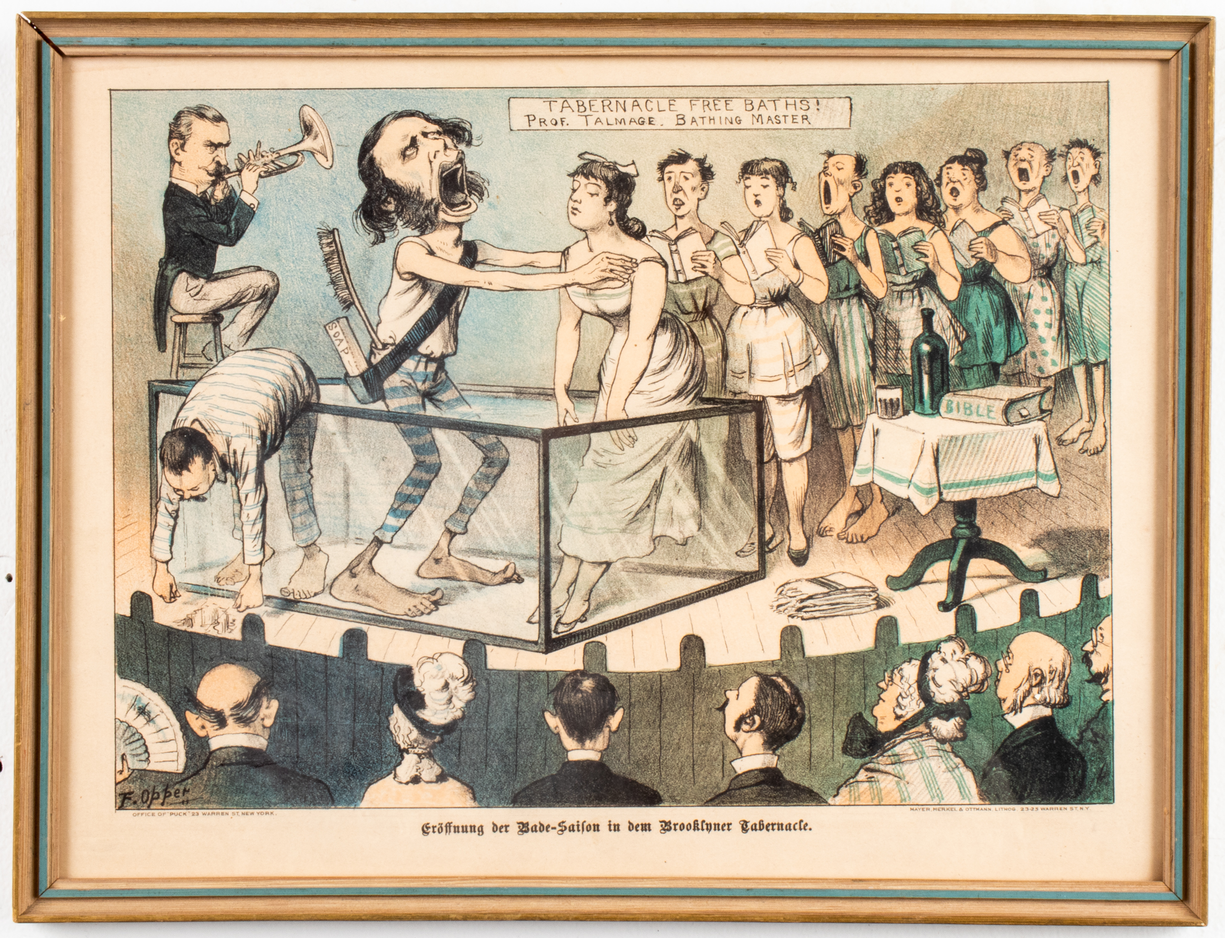 ANTIQUE SATIRICAL PRINT W/ENGLISH