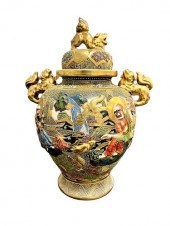 ANTIQUE SATSUMA CERAMIC PERFUM