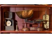 Antique scales including :Herb