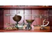 Antique scales including: two