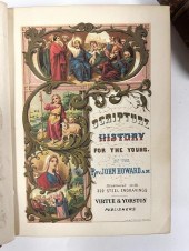 ANTIQUE SCRIPTURE HISTORY BOOK