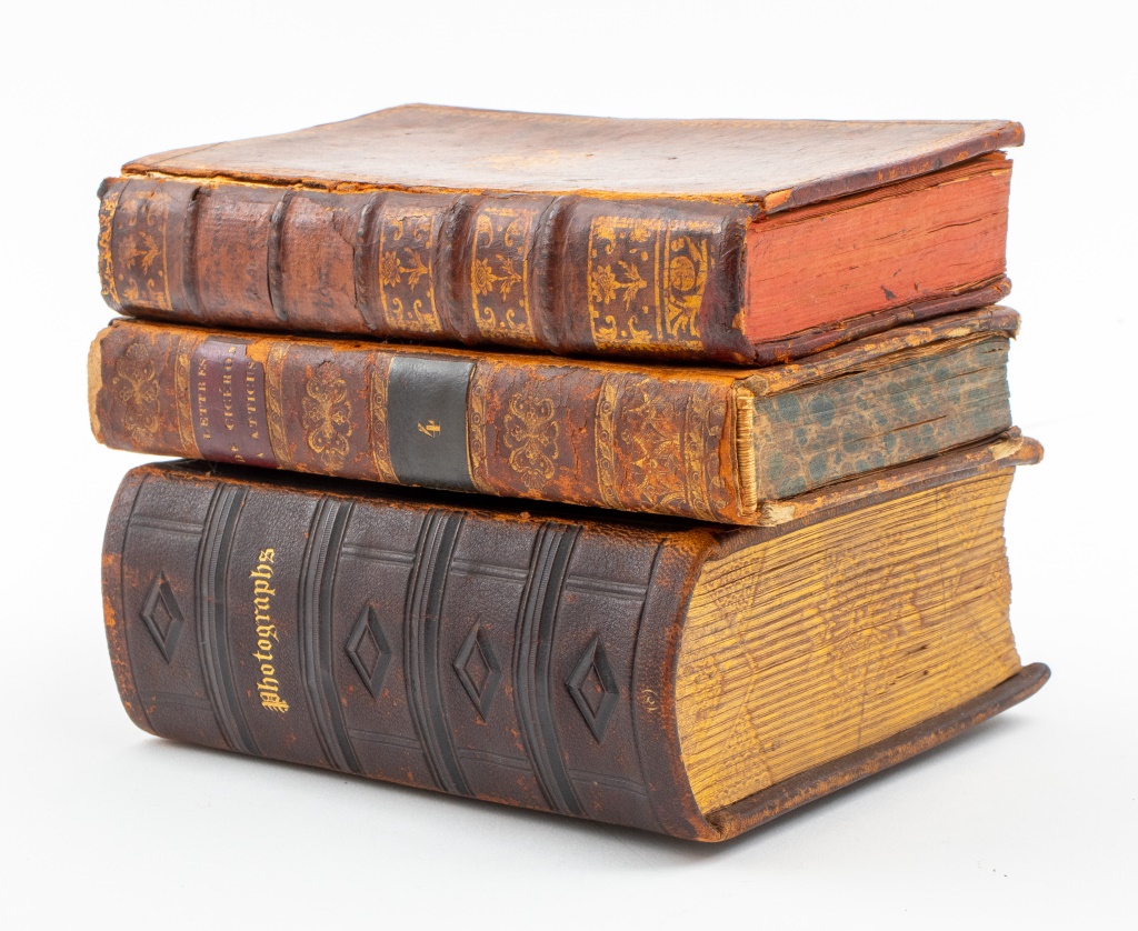 ANTIQUE SECRET BOOK SAFE BOXES, 3